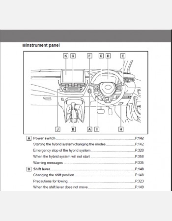 toyota corolla hybrid hatchback 2022-2023 owners manual